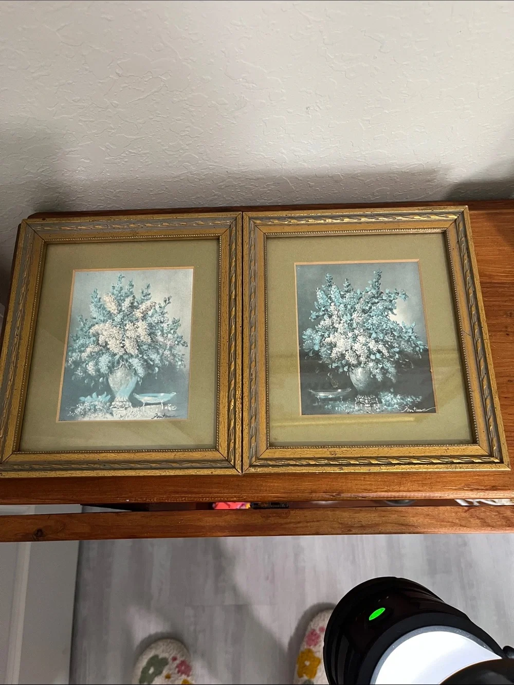Vintage Bernard Lorenzo Framed Floral Still Life Wall Art